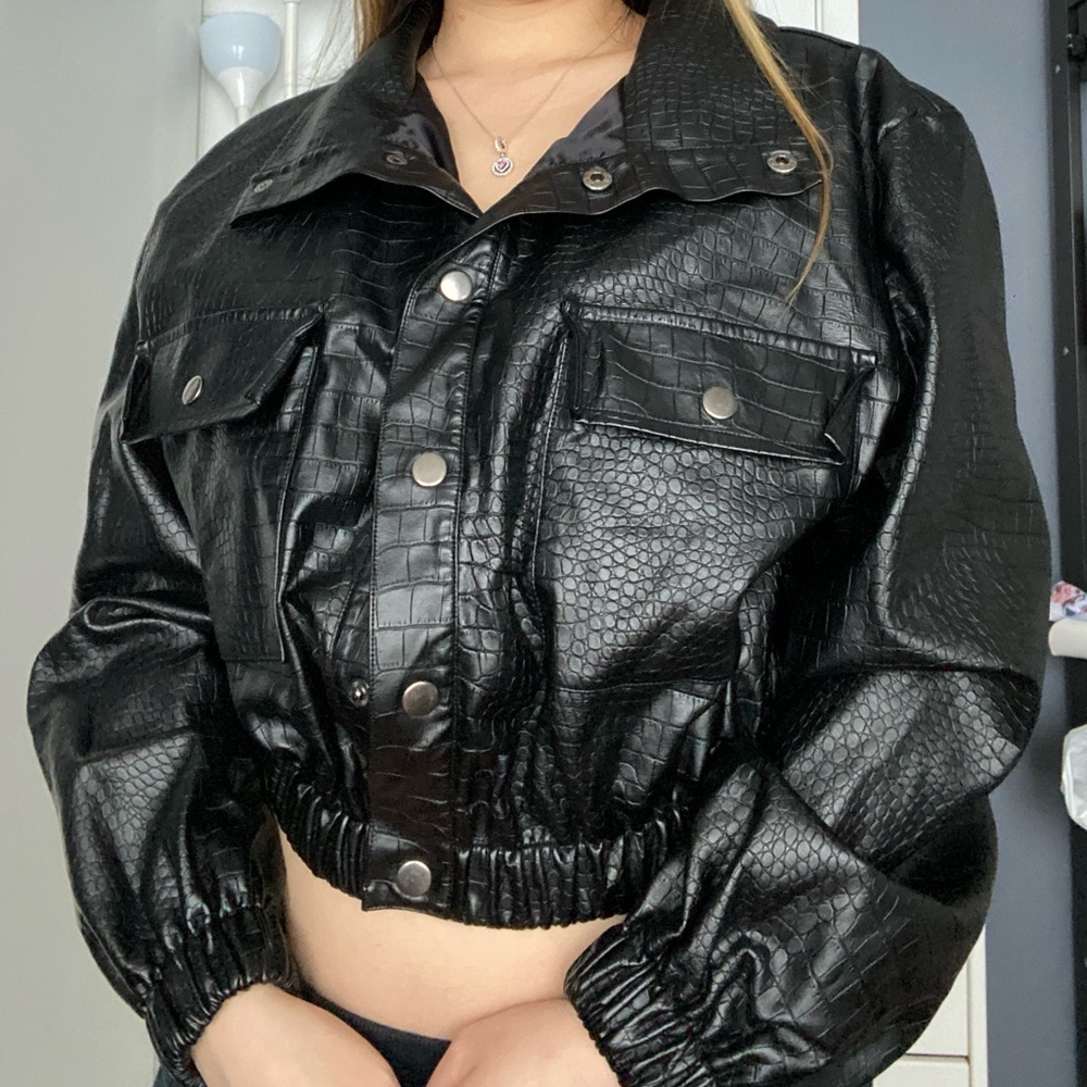 Vintage Faux Leather Jacket